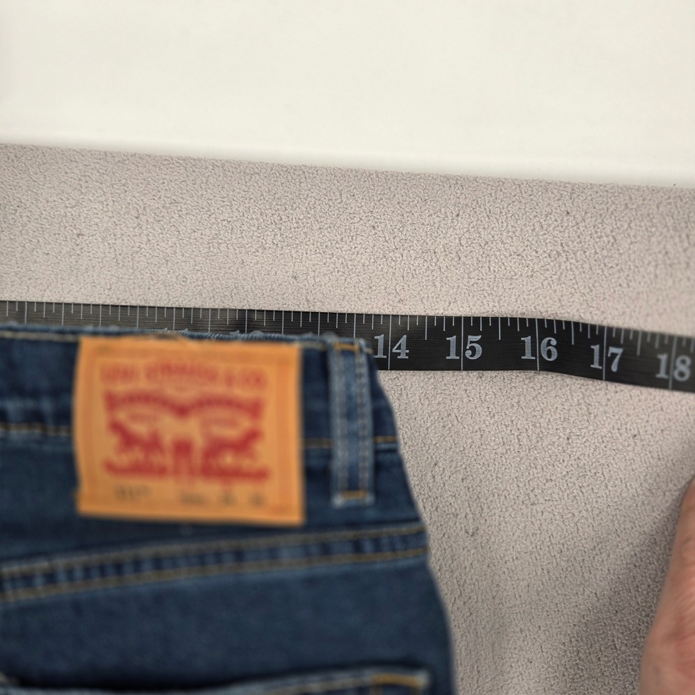 Levi's 16 Regular 511 Slim Performance Jeans‎ Boys Dark Wash Denim 28x30 - Picture 8 of 10
